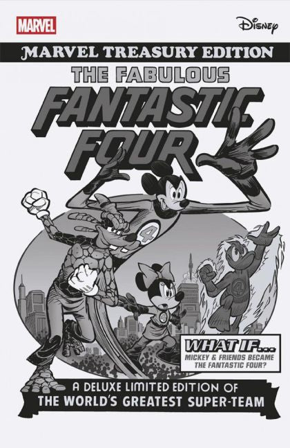 FANTASTIC FOUR #2 | 1:100 RATIO INCENTIVE VAR ALESSANDRO PASTROVICCHIO BLACK AND WHITE DISNEY WHAT IF? FANTASTIC FOUR HOMAGE VARIANT | MARVEL | AUGUST 2025