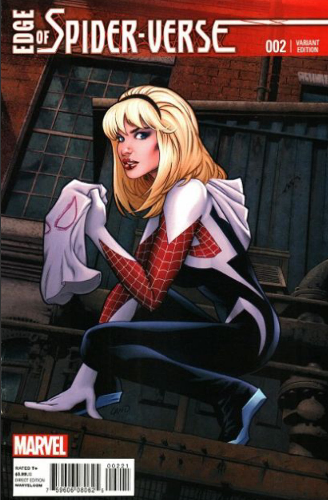 EDGE OF SPIDER-VERSE #2 | MARVEL COMICS | 2014 | B 1:25 GREG LAND | 1ST APP SPIDER-GWEN| NM | 🔑