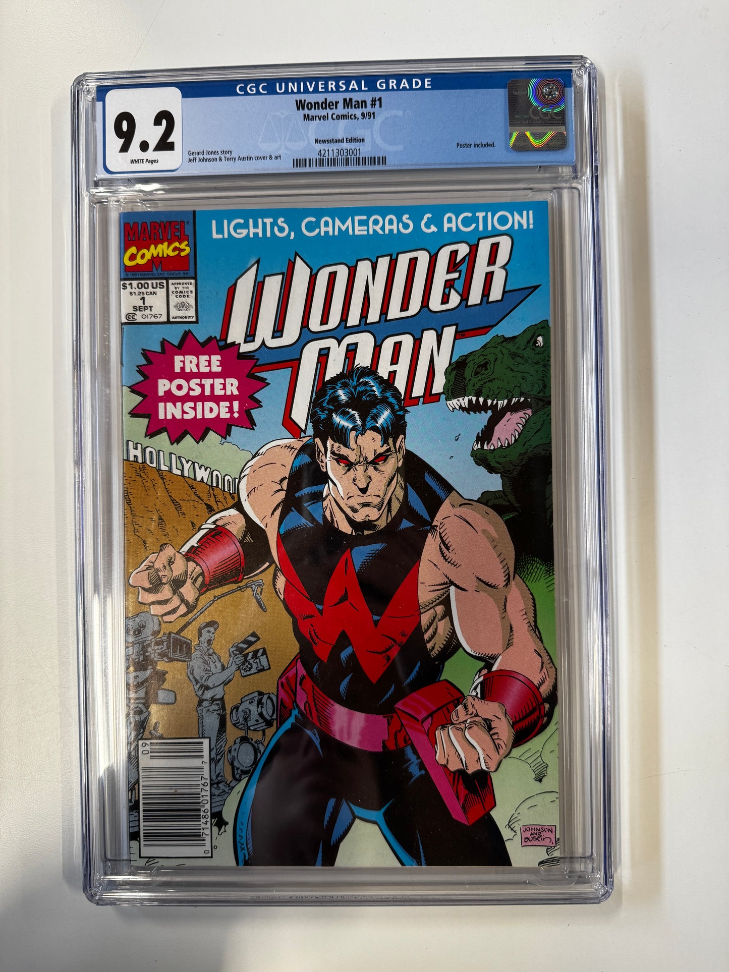 Wonder Man #1 | MARVEL COMICS | 1991 | A | 9,2 GCG SLAB GRADED COMIC