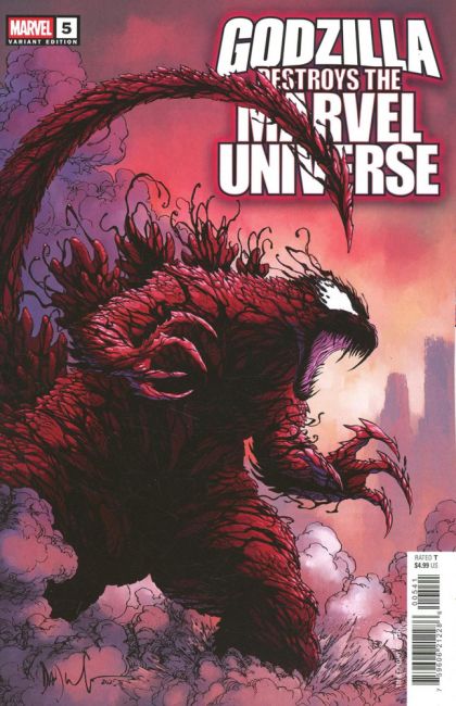 GODZILLA DESTROYS THE MARVEL UNIVERSE #5 DAVE WACHTER MARVELIZED CARNAGE-ZILLA VARIANT | MARVEL | NOVEMBER 2025