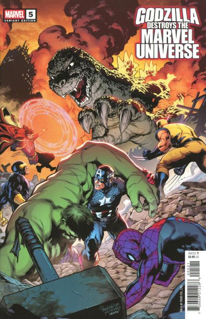 GODZILLA DESTROYS THE MARVEL UNIVERSE #5 TBD ARTIST FAN FAVORITE VARIANT | MARVEL | NOVEMBER 2025