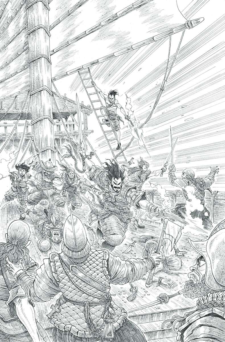 BRZRKR: THE BLEEDING TIDE #1 | 1:25 RATIO INCENTIVE | BOOM ENTERTAINMENT | NOVEMBER 2025