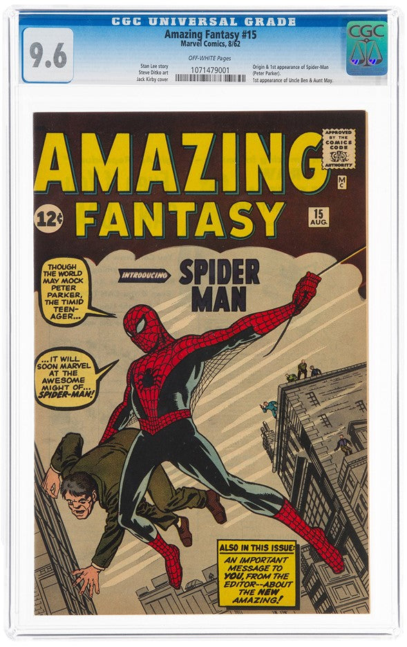 Example of a NM+ 9.6 graded comic