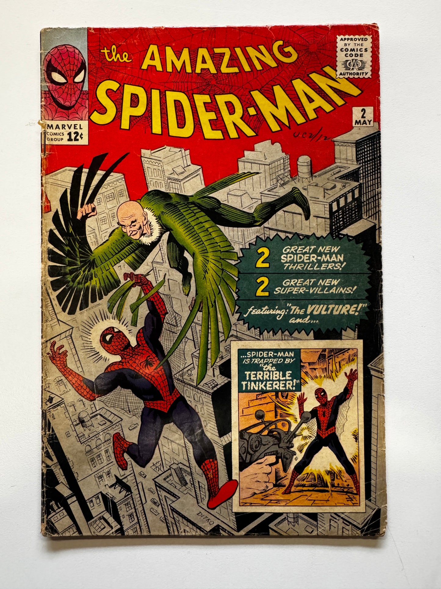 THE AMAZING SPIDER-MAN, VOL. 1 #2 | MARVEL COMICS | 1963  | EST GRADE GOOD+ 2.5
