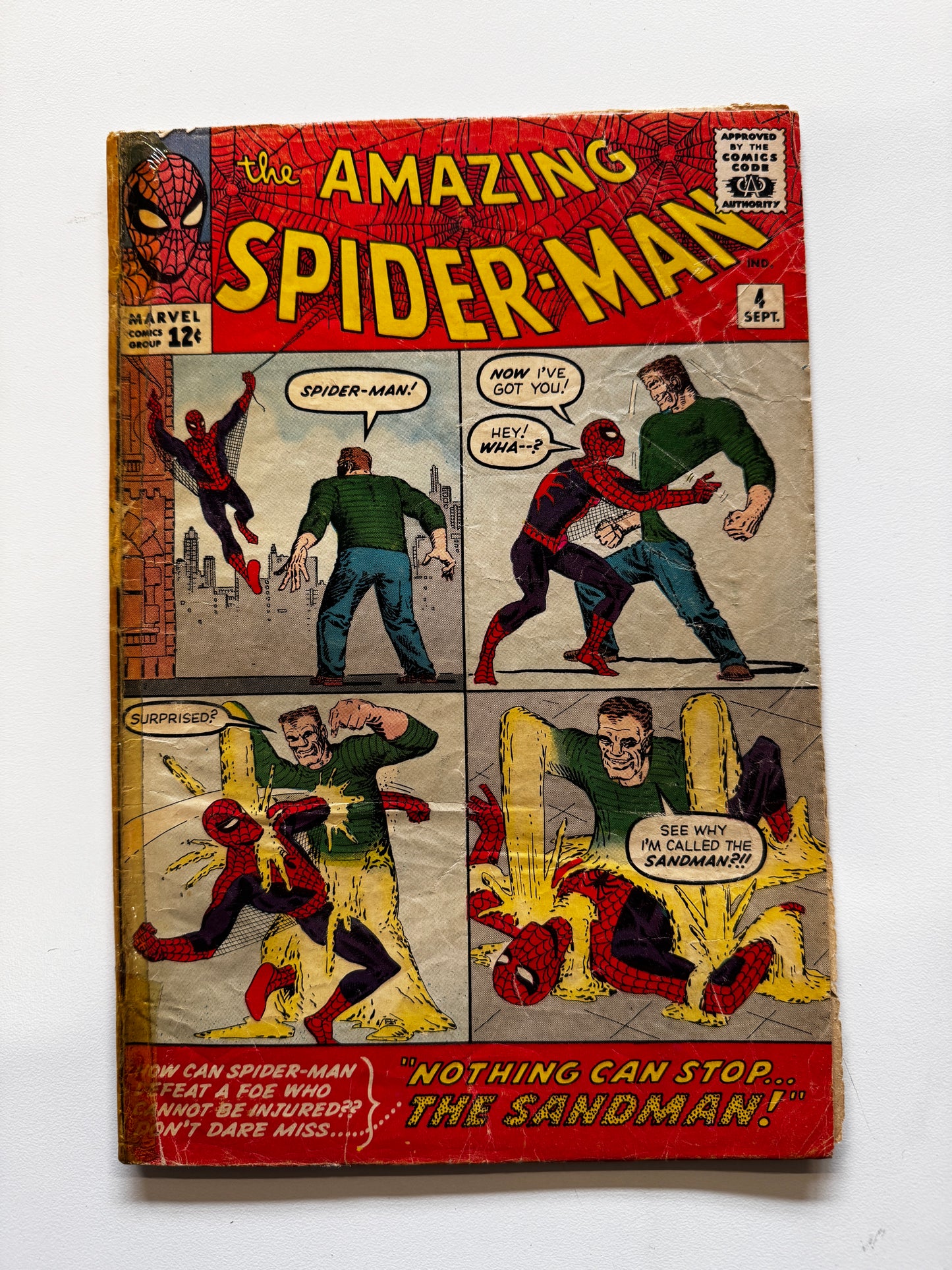 THE AMAZING SPIDER-MAN, VOL. 1 #4 | MARVEL COMICS | 1963 | EST GRADE FAIR 1.5