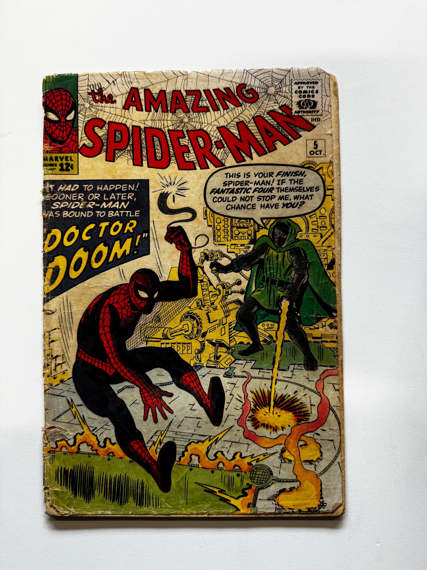 THE AMAZING SPIDER-MAN, VOL. 1 #5 | MARVEL COMICS | 1963  | EST GRADE FAIR 1.5