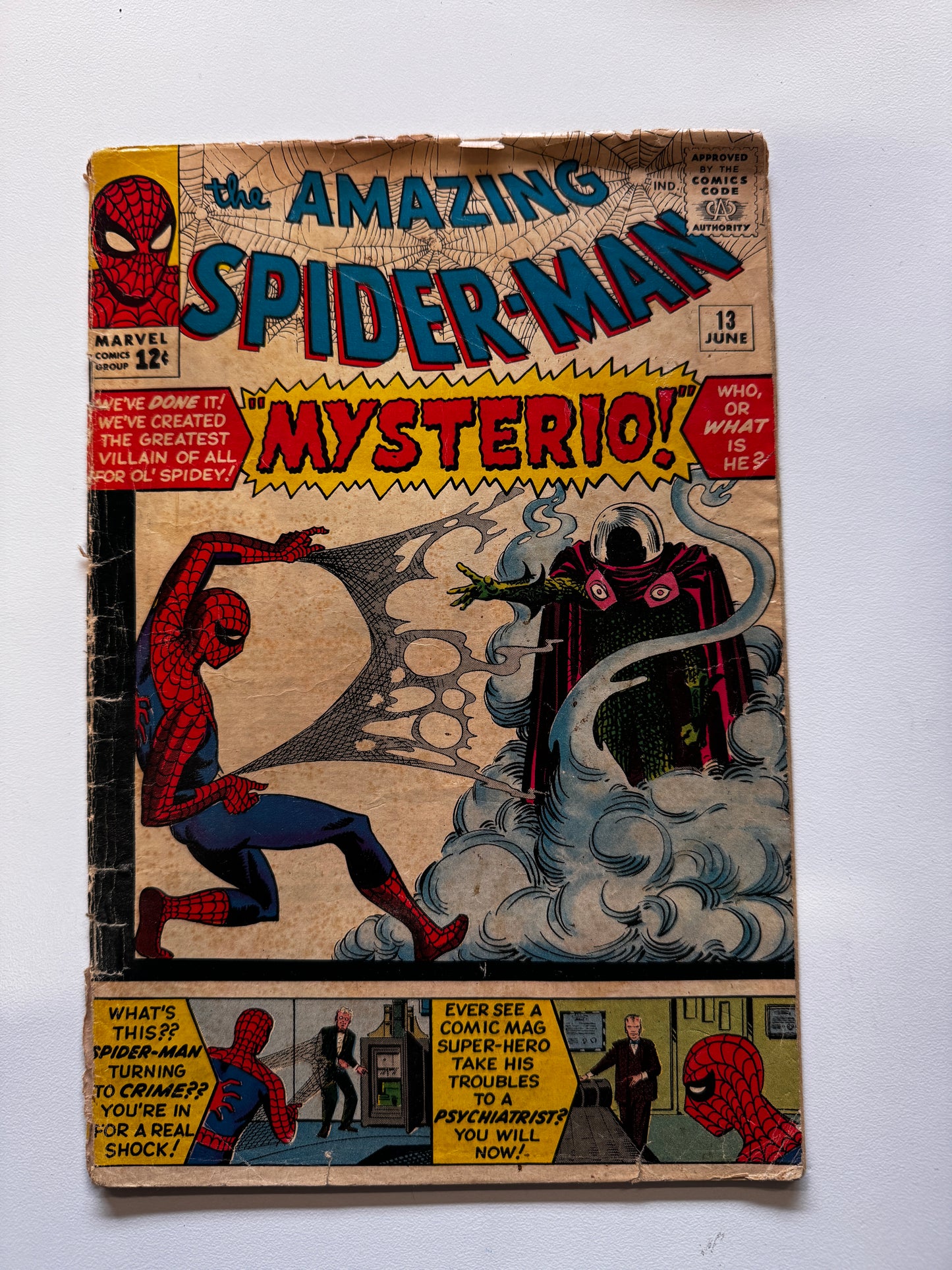 THE AMAZING SPIDER-MAN, VOL. 1 #13 | MARVEL COMICS | 1964 | EST GRADE GOOD 2.0
