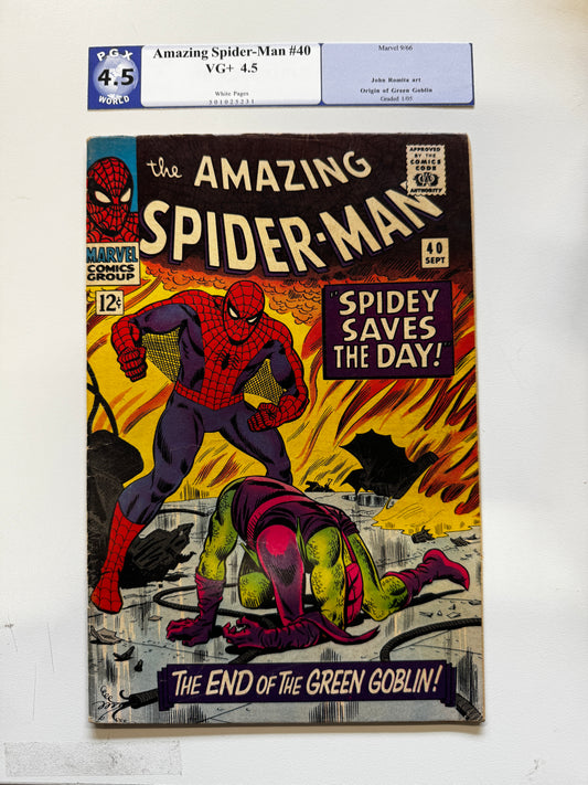 THE AMAZING SPIDER-MAN, VOL. 1 #40 | MARVEL COMICS | 1966 | EST GRADE VG+ 4.5