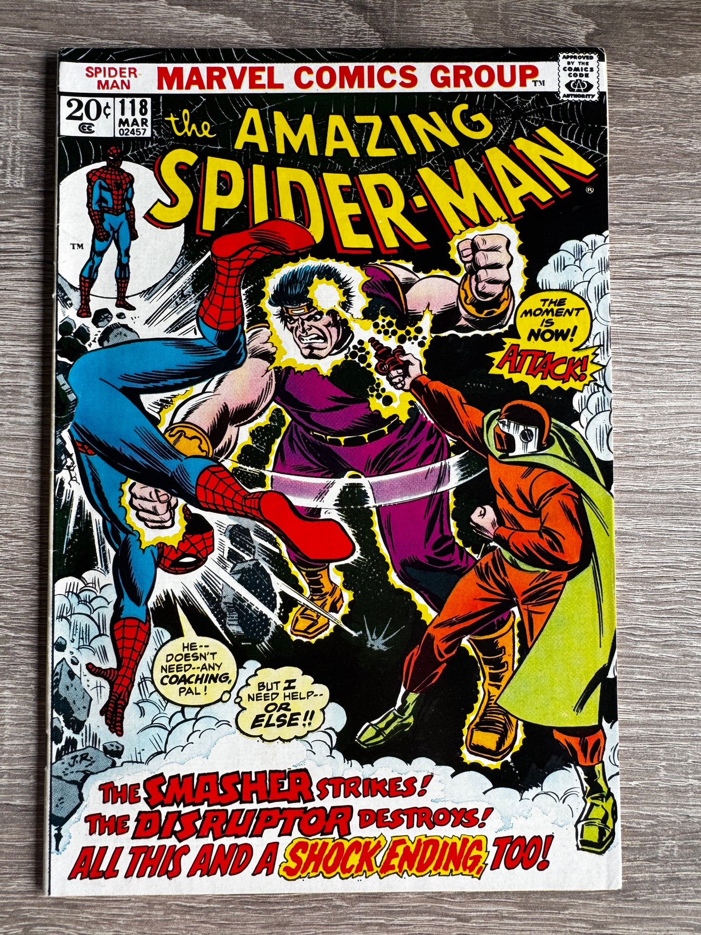 THE AMAZING SPIDER-MAN, VOL. 1 #118 | MARVEL COMICS | 1973 | A EST GRADE 6.0 - 6.5