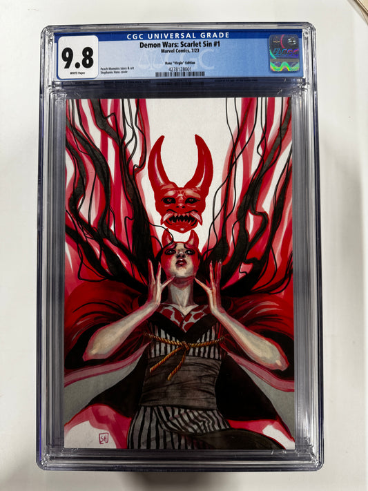 DEMON WARS: SCARLET SIN #1 | MARVEL COMICS | 2023 | H | 9.8 GCG SLAB GRADED COMIC