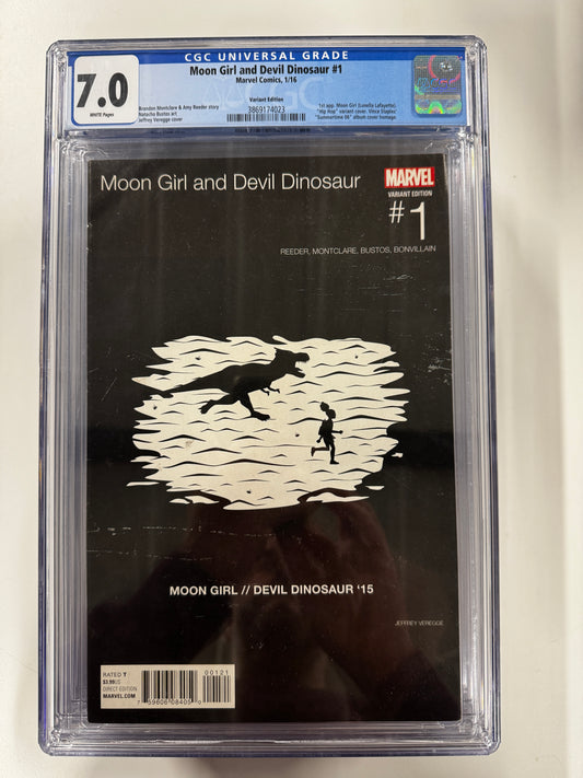 MOON GIRL AND DEVIL DINOSAUR, VOL. 1 #1 | MARVEL COMICS | 2016 | B | 7.0 GCG SLAB GRADED COMIC