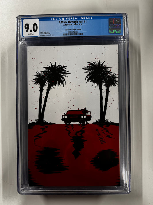 A WALK THROUGH HELL #1 | AFTERSHOCK COMICS | 2018 | G | 9.0 GCG SLAB GRADED COMIC