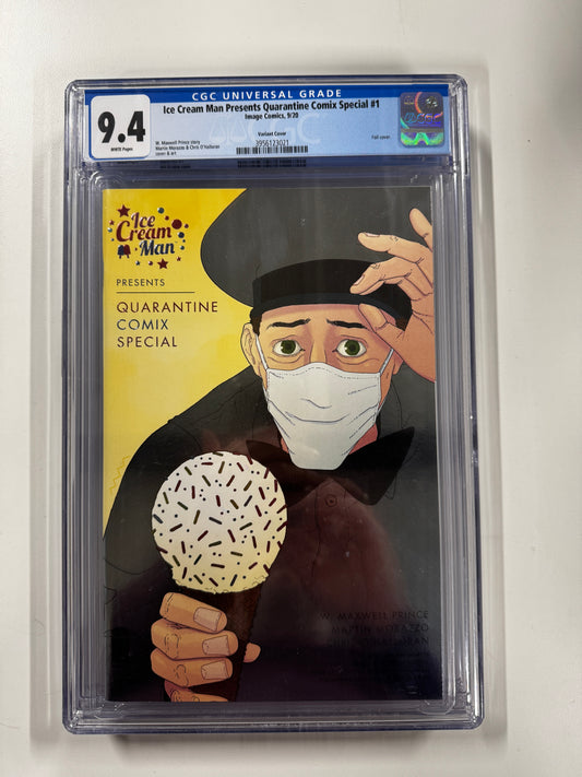 ICE CREAM MAN PRESENTS: QUARANTINE COMIX SPECIAL #1 | IMAGE COMICS | 2020 | B | 9.4 GCG SLAB GRADED COMIC