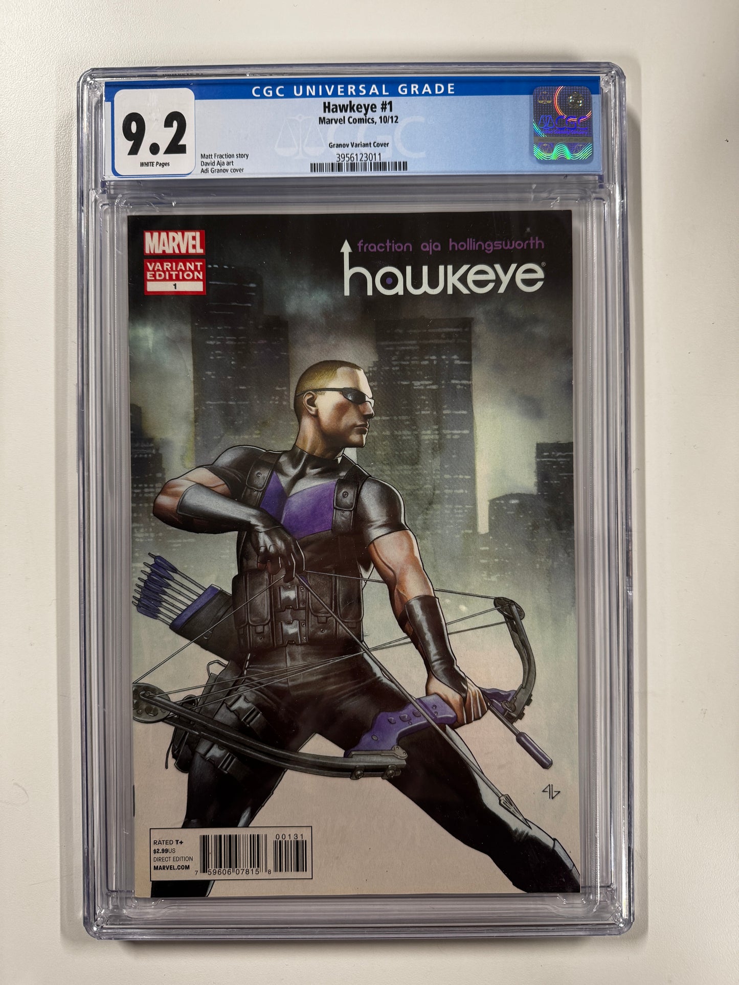 HAWKEYE, VOL. 4 #1 | MARVEL COMICS | 2012 | C | 9.2 GCG SLAB GRADED COMIC