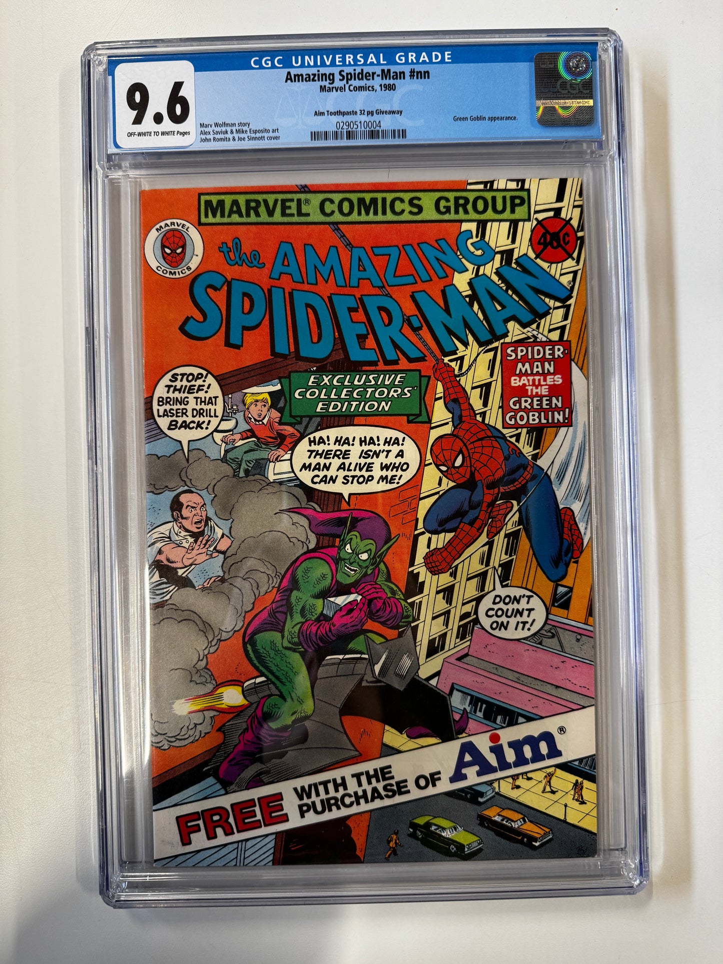 The Amazing Spider-Man | MARVEL COMICS | 1980 | A | 9.6 GCG SLAB GRADED COMIC