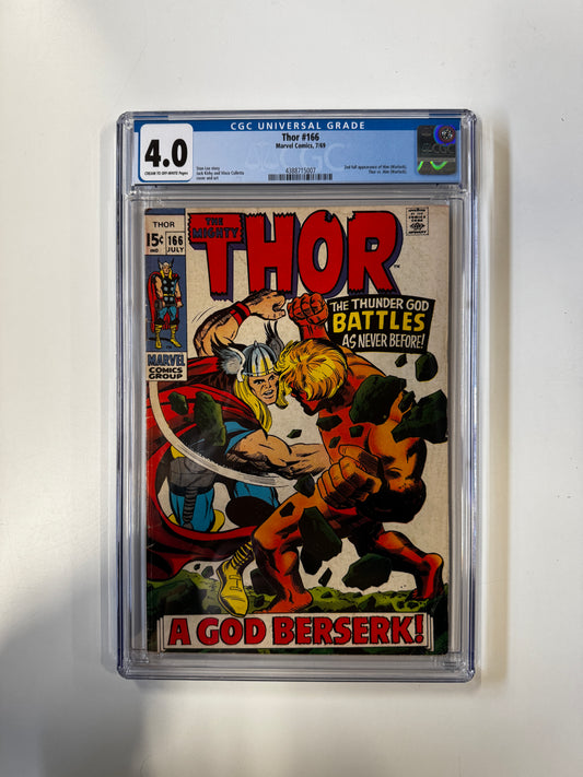 THOR #166 | MARVEL COMICS | 1969 | A | 4.0 GCG SLAB GRADED COMIC