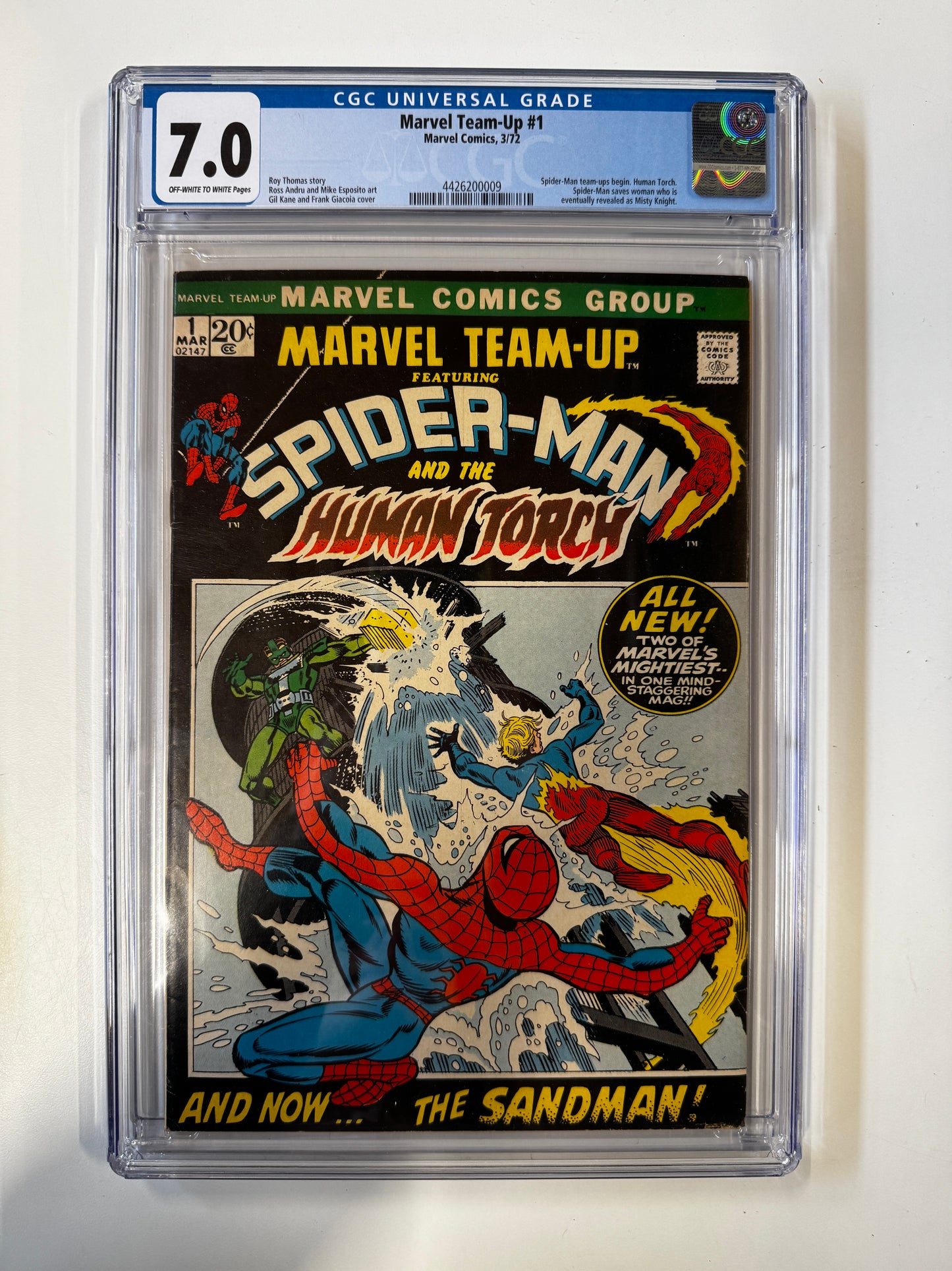 Marvel Team-Up #1 | MARVEL COMICS | 1972 | A | 7.0 GCG SLAB GRADED COMIC