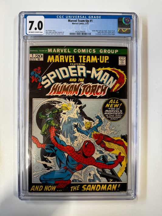 Marvel Team-Up #1 | MARVEL COMICS | 1972 | A | 7.0 GCG SLAB GRADED COMIC