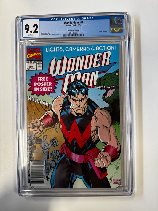 Wonder Man #1 | MARVEL COMICS | 1991 | A | 9,2 GCG SLAB GRADED COMIC