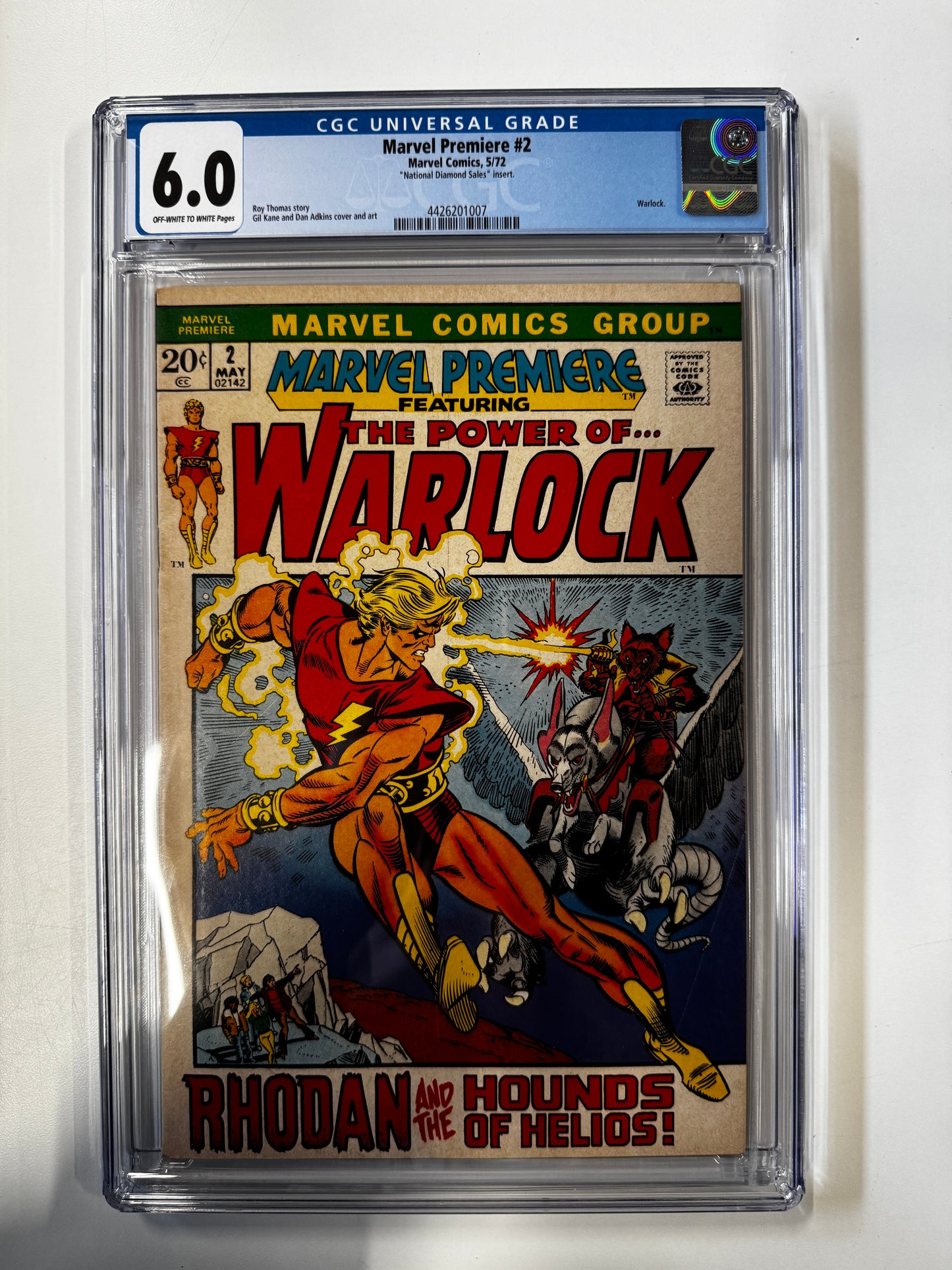 Marvel Premiere #2 | MARVEL COMICS | 1972 | A  | 6.0 GCG SLAB GRADED COMIC