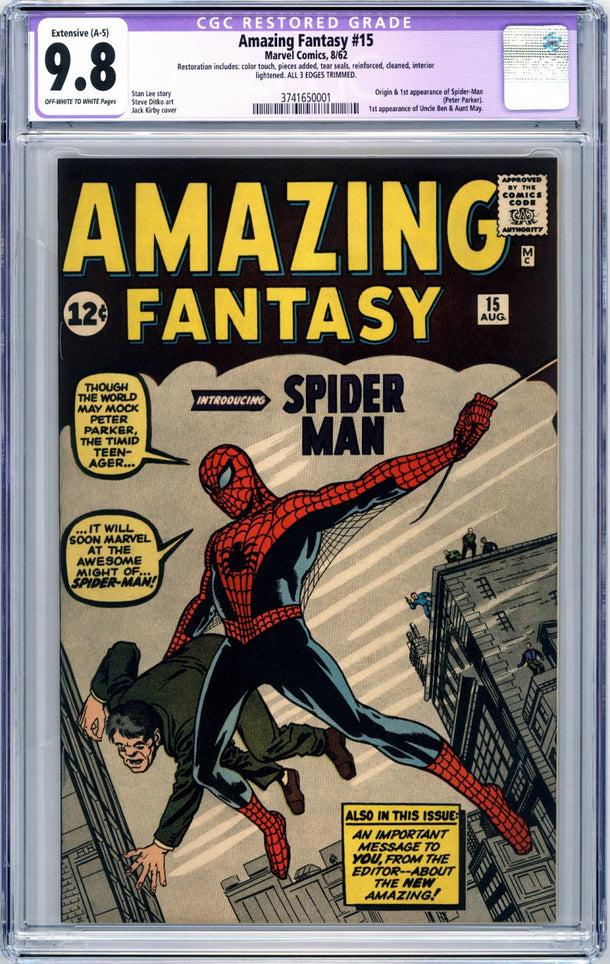 Example of a NM/M 9.8 graded comic