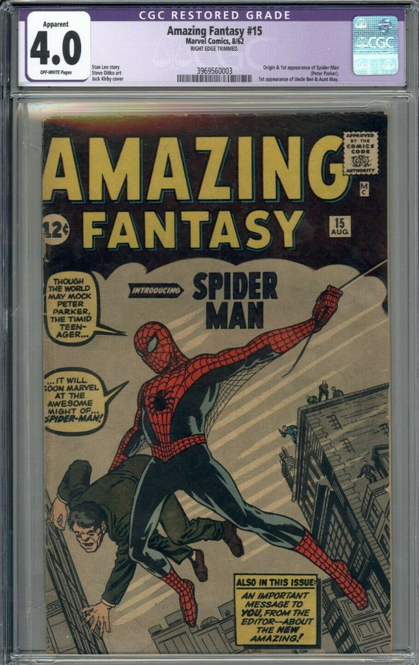 Example of a VG 4.0 graded comic