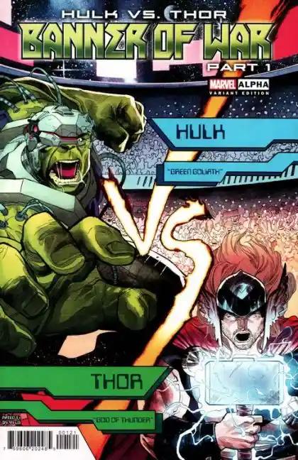 HULK VS. THOR: BANNER OF WAR ALPHA #1 | MARVEL COMICS | 2022 | B  | 1:25 RATIO INCENTIVE
