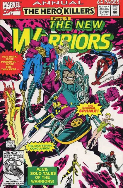 THE NEW WARRIORS, VOL. 1 ANNUAL #2 | MARVEL COMICS | 1992 | A