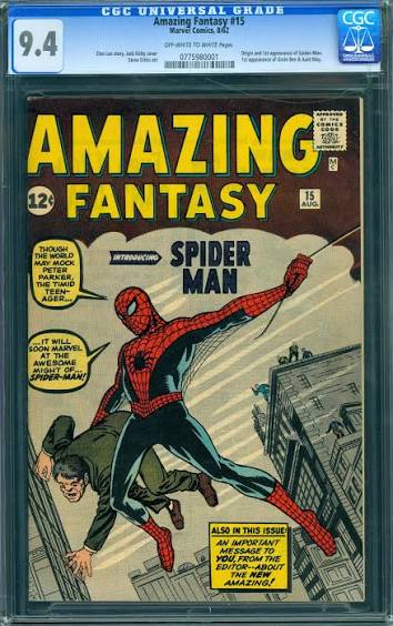 Example of a NM 9.4 graded comic