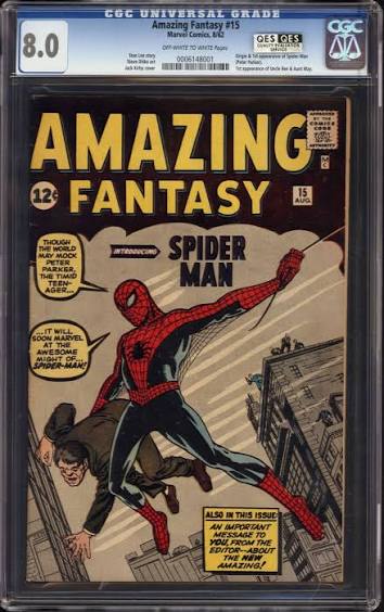 Example of a VF 8.0 graded comic