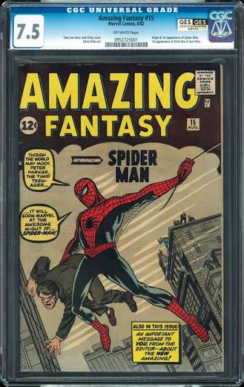 Example of a VF- 7.5 graded comic