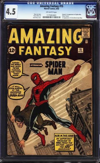 Example of a VG+ 4.5 graded comic