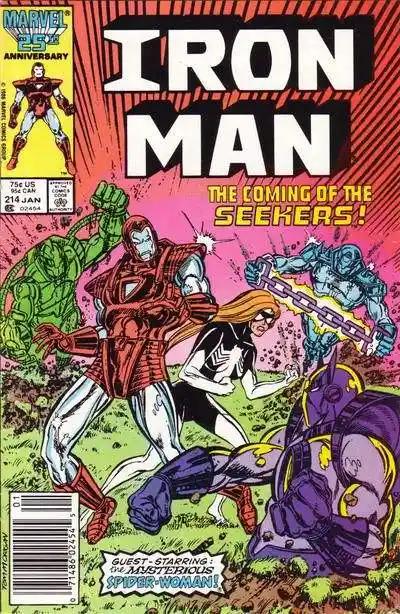IRON MAN, VOL. 1 #214 | MARVEL COMICS | 1987 | B MID GRADE| 🔑 - Shortbox Comics