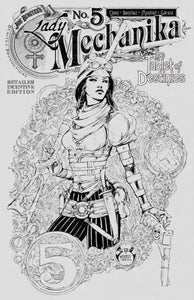 LADY MECHANIKA: THE TABLET OF DESTINIES #5 | BENITEZ PRODUCTIONS | 2015 | RETAILER INCENTIVE VARIANT - Shortbox Comics