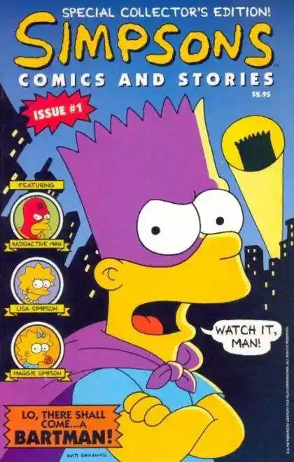 SIMPSONS COMICS AND STORIES #1 | WELSH PUBLISHING GROUP | 1993 | A | 🔑
